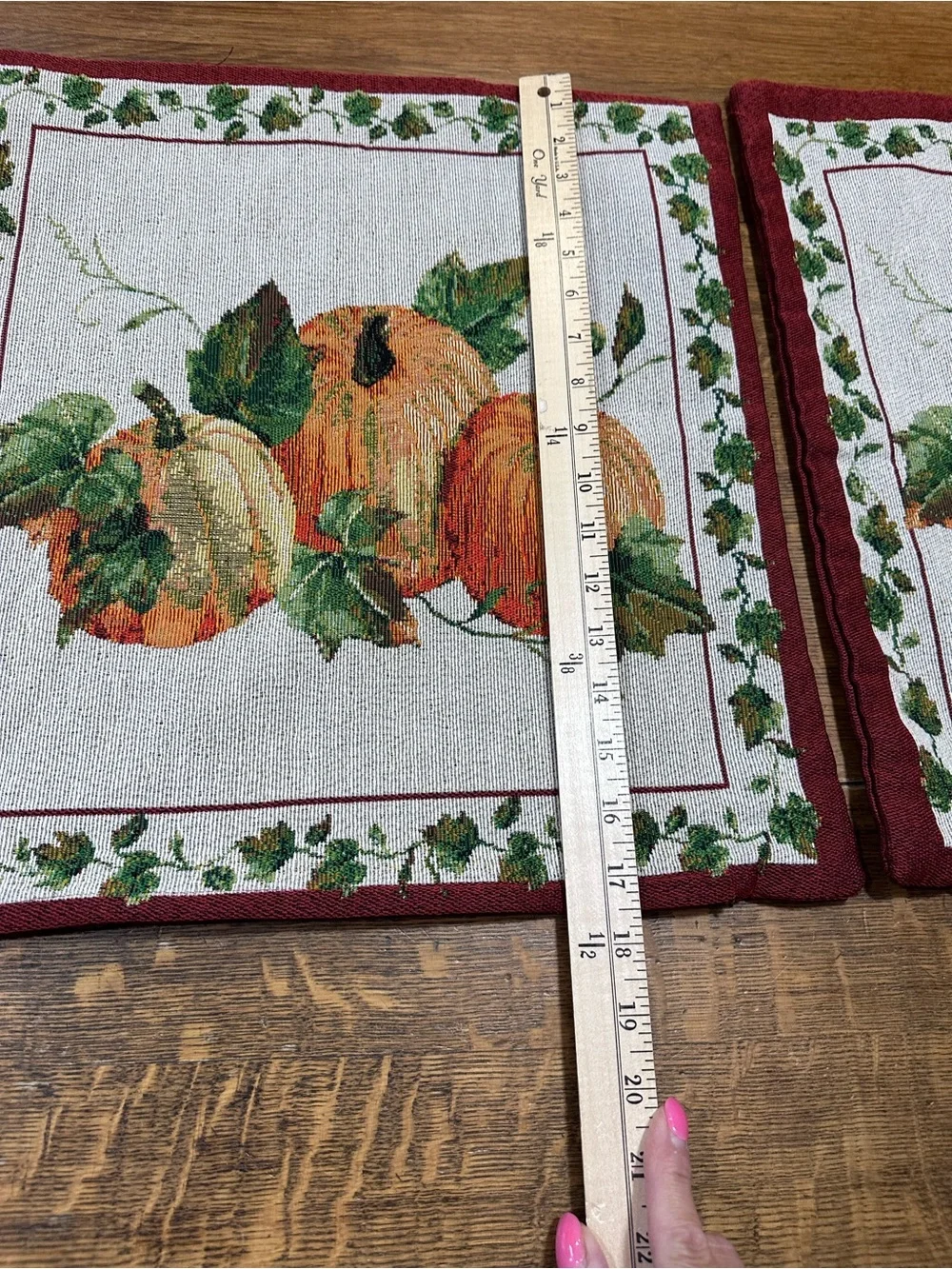 Autumn Pumpkin Square pillow covers set of 2 pillows not included